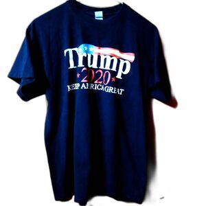 Gildan Trump 2020 Black T-Shirt Men's L 100% Cotton